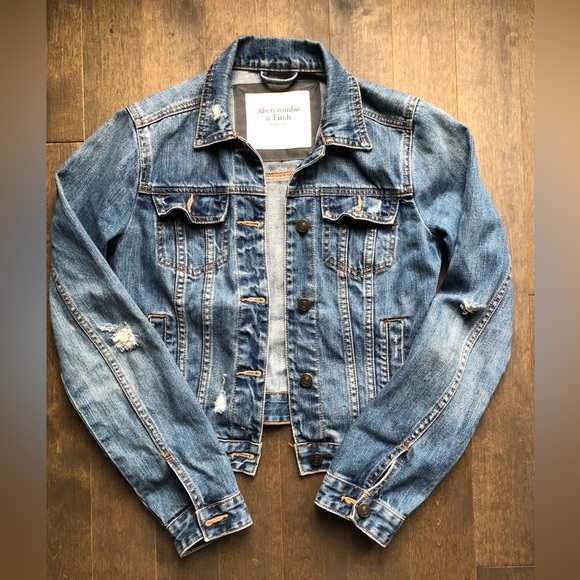 Abercrombie & Fitch jean jacket-Size M - Picture 1 of 2